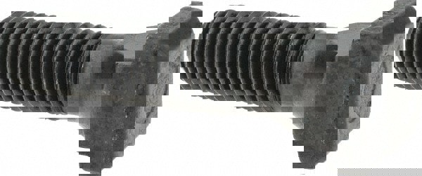 Steel T-Slot Bolt: M12 x 1.75, 35 mm Thread Length, 12 mm Slot Width, Black Finish